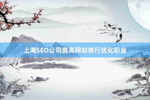 上海SEO公司提高网站排行优化职业